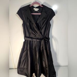 Vintage Kay Unger 100% Silk Black Dress. Size 10